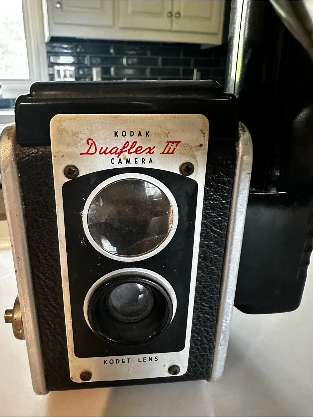 Kodak Duaflex II Black Vintage Twin-Lens Camera with Flash